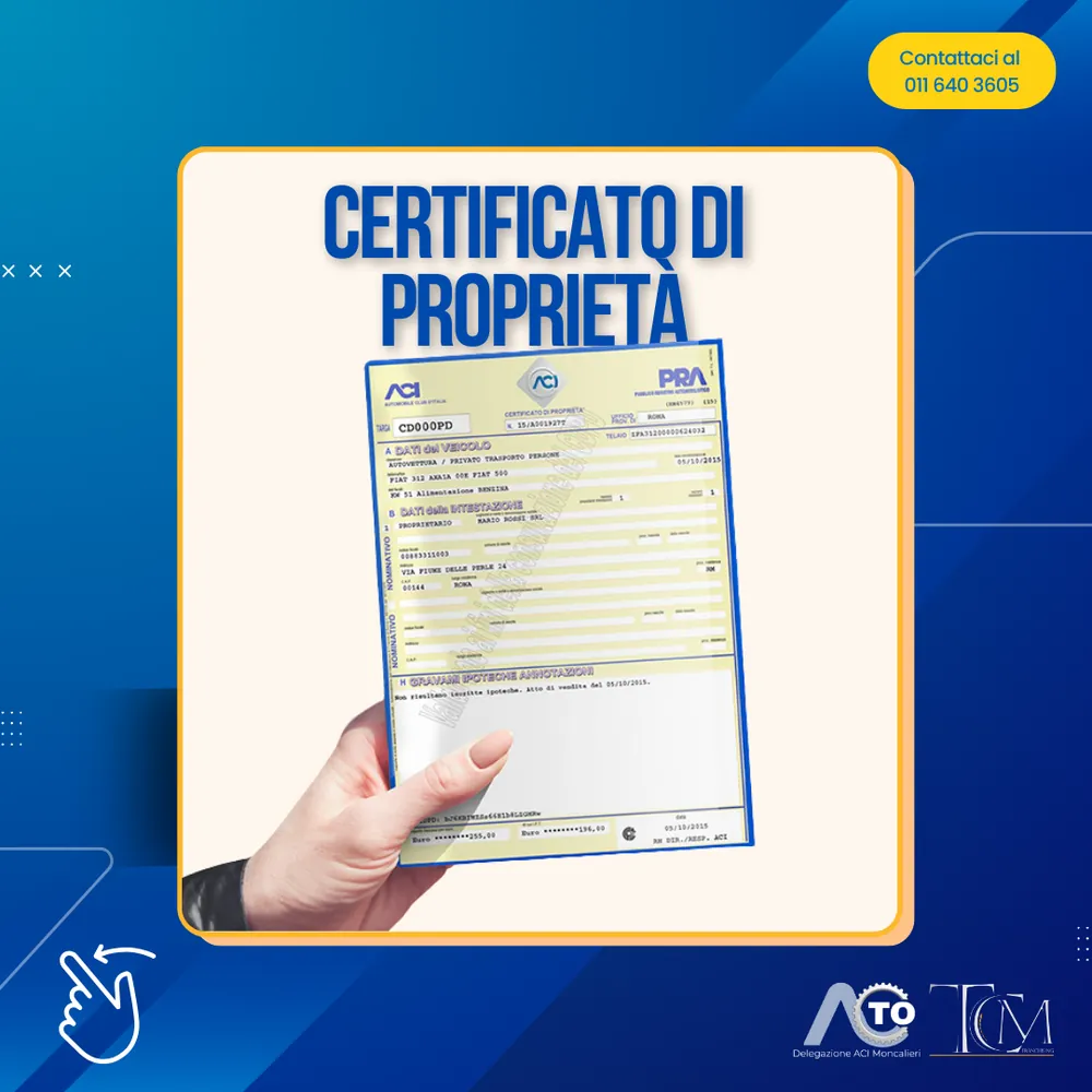 Documenti per il passaggio di proprietà, slide 3 di 6
