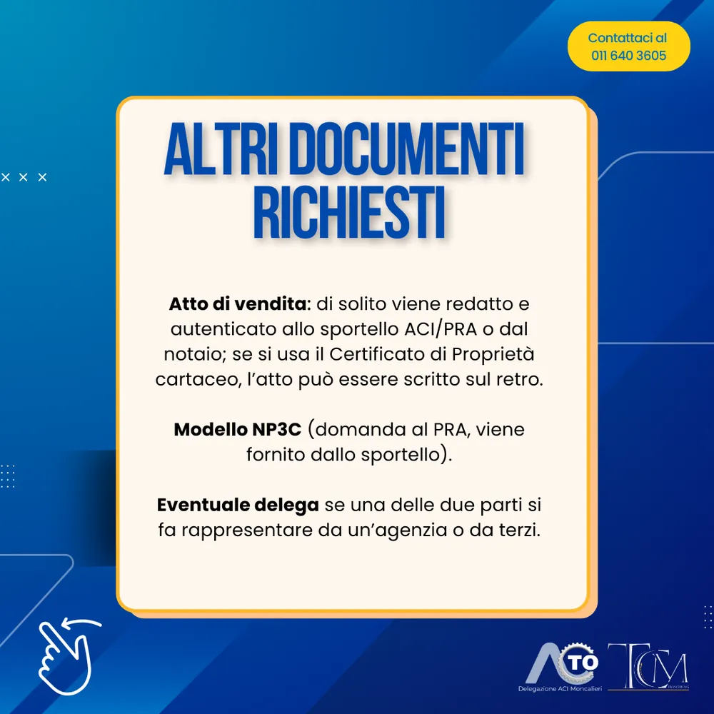 Documenti per il passaggio di proprietà, slide 5 di 6