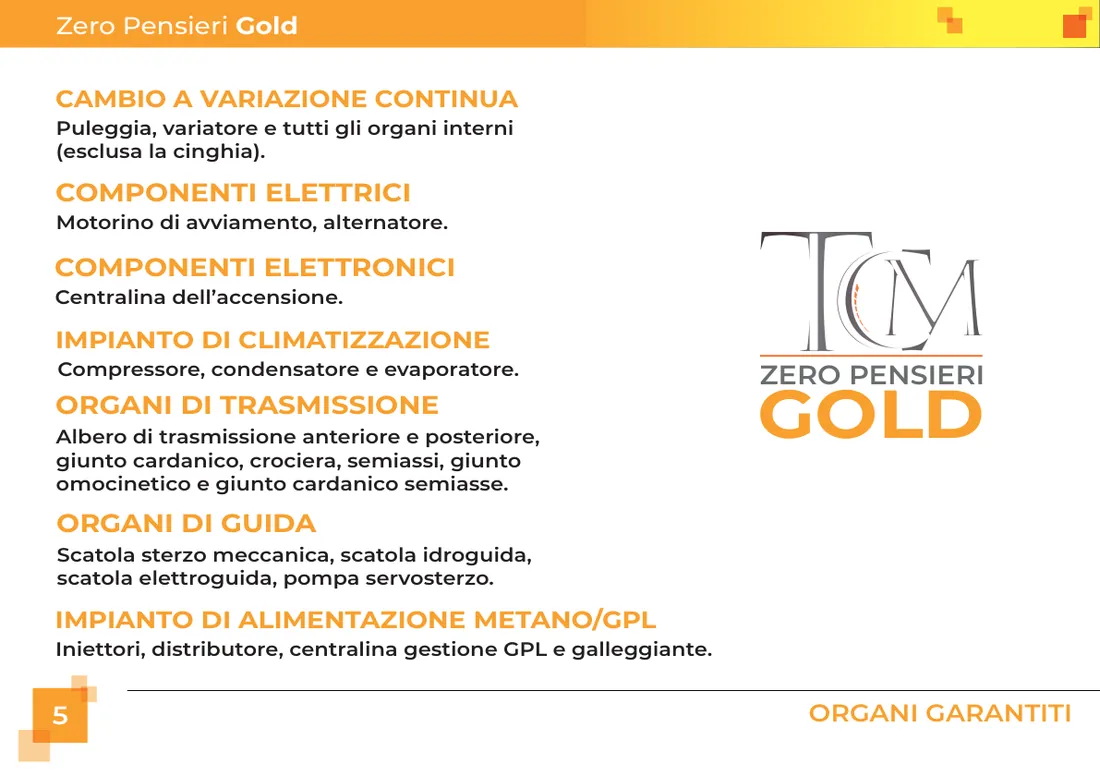 Libretto garanzia Auto Gold Premium, pagina 6 di 16