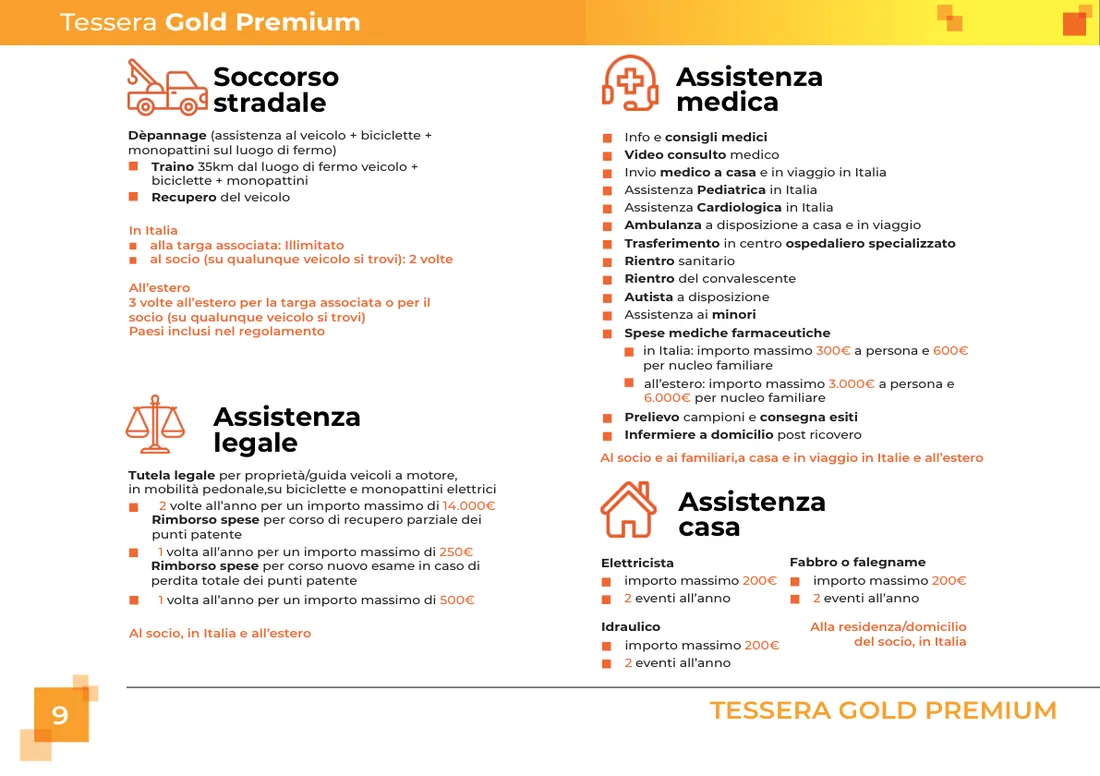 Libretto garanzia Auto Gold Premium, pagina 10 di 16