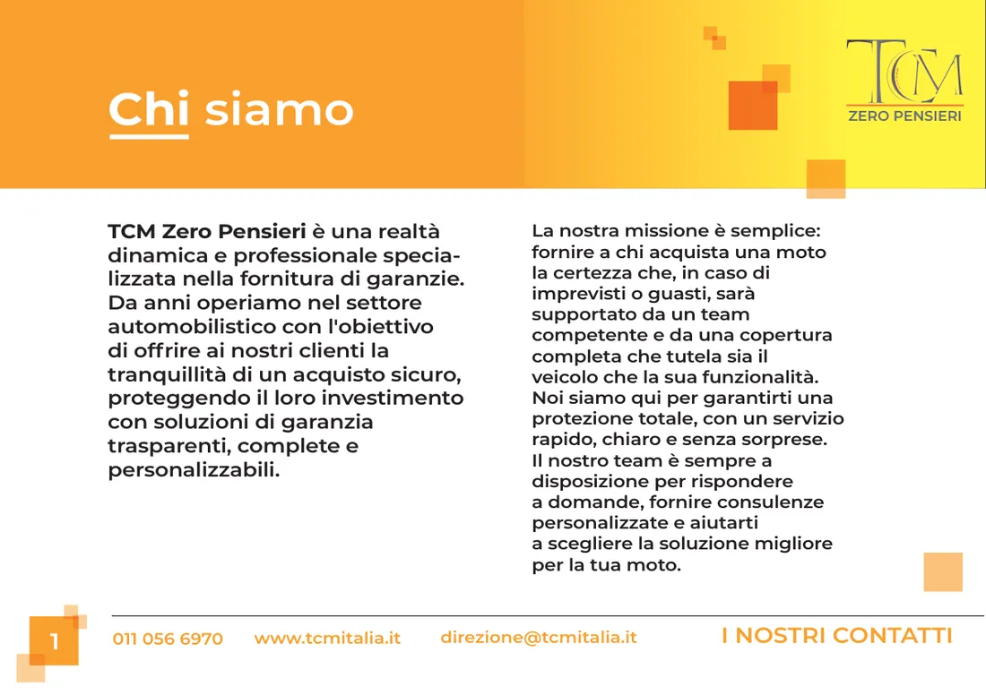 Libretto garanzia Moto, pagina 2 di 16