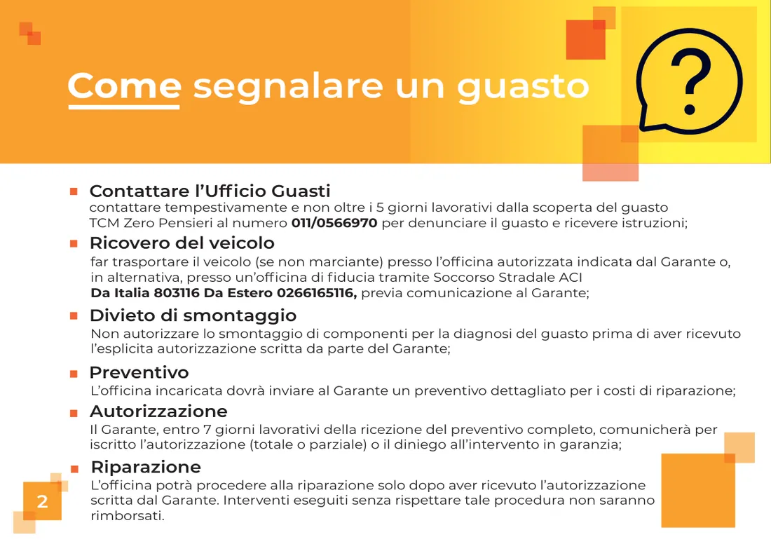 Libretto garanzia Moto, pagina 3 di 16