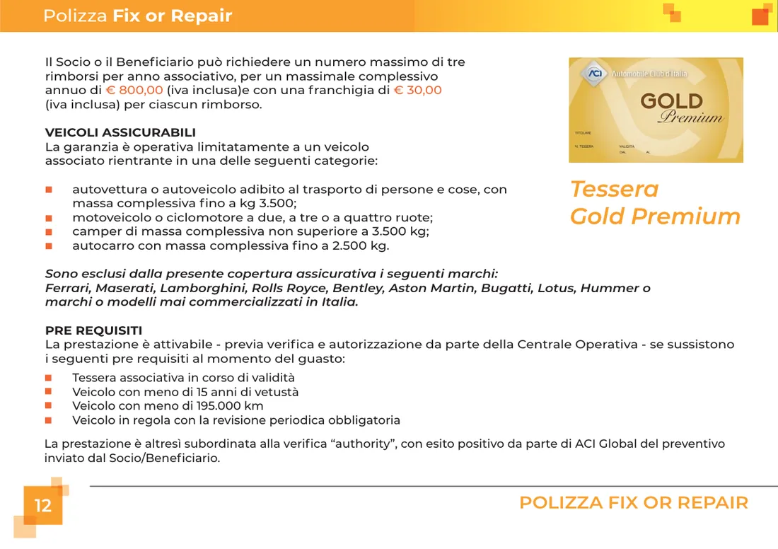Libretto garanzia Moto, pagina 13 di 16